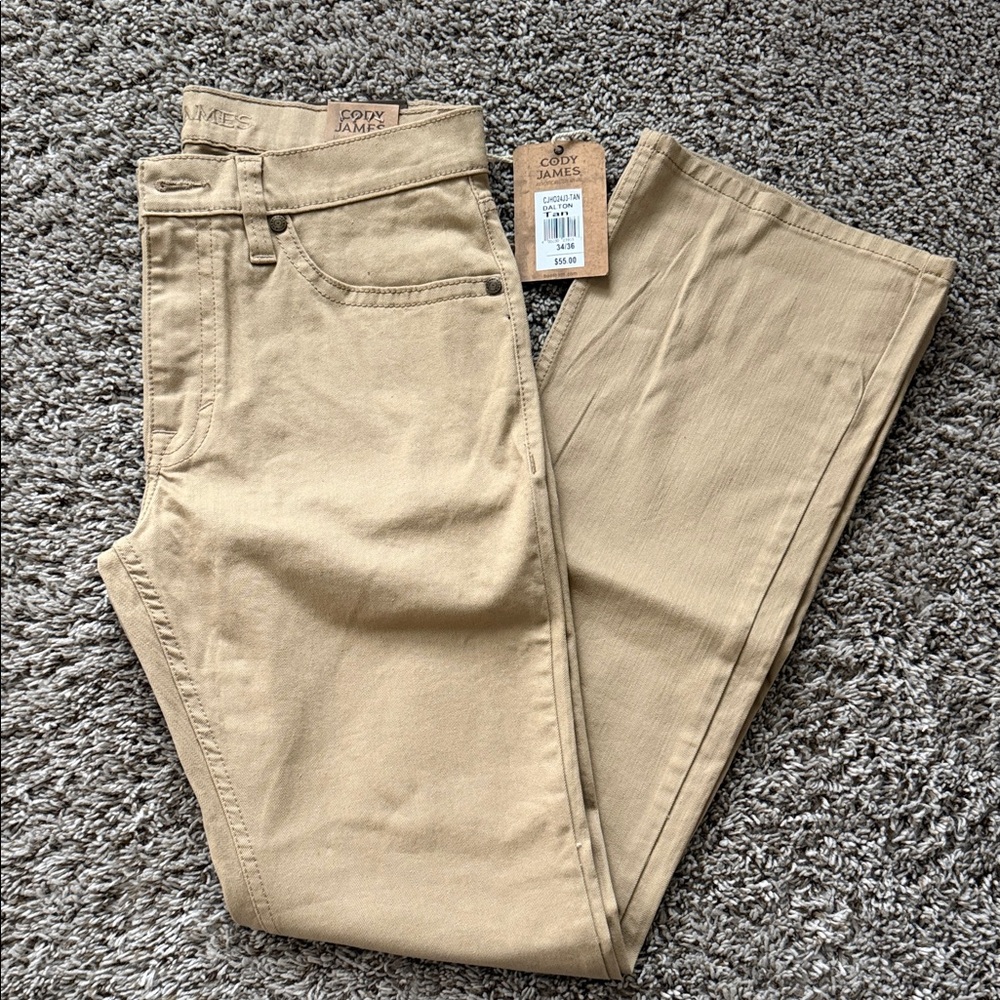 Men’s Cody James Slim Boot Khaki Jeans